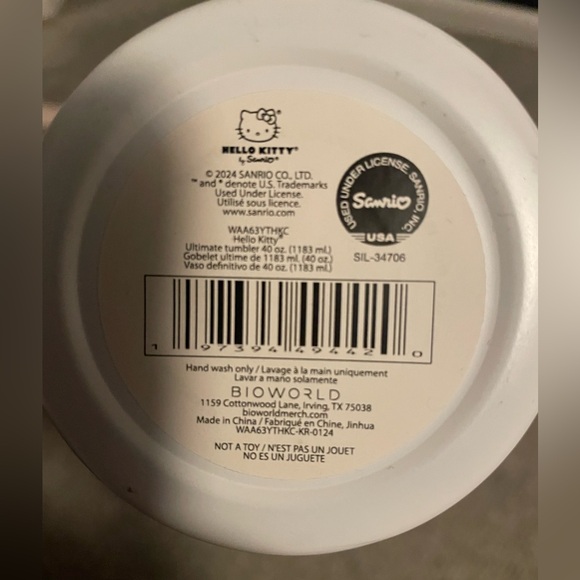 New Hello Kitty White Tumbler - Picture 5 of 7